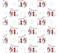 The Craft Cotton Co Beatrix Potter - Peter Rabbit London Digital Cotton Prints Fabric by The Metre - 110cm Wide 100 Percent Cotton (Ideal for Crafts, Quilting, Sewing) (London Icons White)