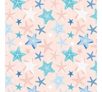 The Craft Cotton Co - by The Coast by Victoria Louise Starfish Cotton Fabric by 0.5Metres 44'' Wide 100% Organic Cotton Fabric Crafts, Quilting, Sewing, Dressmaking, Patchwork