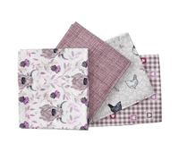 The Craft Cotton Co. Caledonian Cow by Susan Wheeler 100% Cotton 55x45cm Wide 4Pcs Fat Quarter Bundle for Crafts, Quilting, Sewing