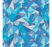 The Craft Cotton Co - Dino Blues - Dinosaurs Abstract Cotton Fabric by 0.5 Metres 44'' Wide, Multicolor - 100% Cotton Children's Craft Fabric for Kids Nursery Quilting, Sewing, Dressmaking