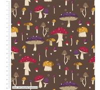 The Craft Cotton Co. Forest Journal - Kimberley Hind 100% Organic Cotton Print 110cm Wide Craft Fabric Material for Quilting, Patchwork, Sewing