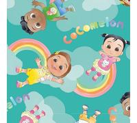 The Craft Cotton Co Friends Forever CoComelon Kids Cotton Print Fabric by 0.5 Metres 44'' Wide 100% Cotton Children's Craft Fabric Material for Crafts, Quilting, Sewing, Dressmaking, Patchwork