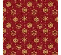 The Craft Cotton Co - Metallic Christmas Cotton Print Fabric (110cm Wide - 100% Cotton Fabric for Crafts, Quilting, Dressmaking, Sewing, Patchwork)
