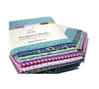The Craft Cotton Pastel Patchwork Jade-Fat Quarter Fabric Bundle. 6 Pieces of 18 x 22, cotton, Multi-coloured, 56 x 46 centimeters