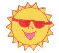 The Craft Factory CFM1/019 | Sun With Sunglasses Motif