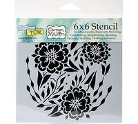 The Crafter’s Workshop TCW727S Stencil 6”x6” - Flower Dance