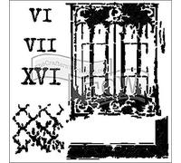 The Crafters Workshop 6x6 Stencil Architexture, Synthetic Material, 18 x 16 x 0.1 cm