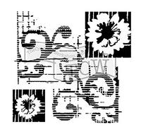 The Crafters Workshop 6x6 Stencil Flower Scroll, Synthetic Material, 18 x 16 x 0.1 cm