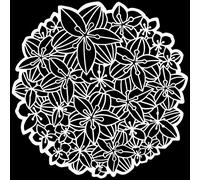 The Crafter's Workshop 6x6 Stencil Peruvian Lily, Multicolour, 6"