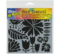 The Crafters Workshop "Dutch Spring" Stencil, Transparent, 6 x 6-Inch (18 x 16 x 0.1 cm)