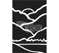 The Crafters Workshop "Landscape" Stencil, Transparent, 6 x 9-Inch (25.5 x 15.7 x 0.1 cm)