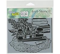 The Crafters Workshop "Literary" Stencil, Transparent, 6 x 6-Inch (18 x 16 x 0.1 cm)