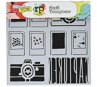 The Crafters Workshop TCW392S Captured Stencil, 6 inch x 6 inch