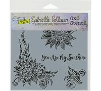 The Crafters Workshop TCW660S "My Sunshine" Stencil, Transparent, 6 x 6-Inch (18 x 16 x 0.1 cm)