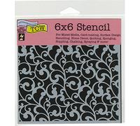 The Crafters Workshop TCW710S "Endless Swirls" Stencil, Transparent, 6 x 6-Inch (18 x 16 x 0.1 cm)