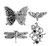 The Crafters Workshop TEMPLATES 12"X12", Nature's Circuitry, One Size