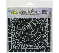 The Crafters Workshop "Winged Mosaic" Stencil, Transparent, 6 x 6-Inch (18 x 16 x 0.1 cm)
