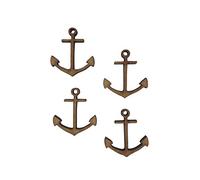The Crafty Cow 20x Anchor Hooks Nautical 3cm Wood Craft Embelishments Laser Cut Shape MDF
