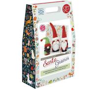 The Crafty Kit Co Santa Gnomes Needle Felting Kit