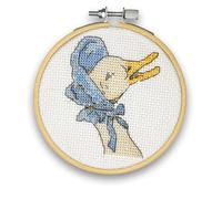 The Crafty Kit Company Beatrix Potter - Jemima Puddleduck Mini Cross Stitch Kit, Cross Stitch, Craft Kit