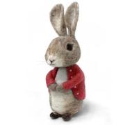 The Crafty Kit Company Bertie Bunny Needle Felting Craft Kit for Improvers Including Corriedale Wool, Needles and Instructions