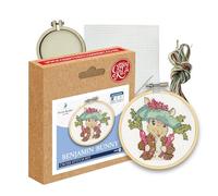 The Crafty Kit Company Embroidery Starter Kit & Mini Cross Stitch Kit - Benjamin Bunny! | Eco-Friendly DIY Craft Kit for Beginners & Experienced Stitchers - Handmade Gift for Adults & Kids