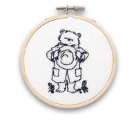 The Crafty Kit Company Embroidery Starter Kit & Mini Stitch Kit - Paddington Hello! | Eco-Friendly DIY Crafts for Beginners & Experienced Stitchers - Handmade Gift for Adults & Kids