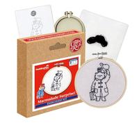 The Crafty Kit Company Embroidery Starter Kit & Mini Stitch Kit - Paddington Marmalade Surprise! | Eco-Friendly DIY Crafts for Beginners & Experienced Stitchers - Handmade Gift for Adults & Kids
