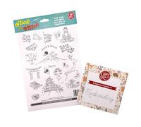 The Crafty Kit Company Stick and Stitch Embroidery Patterns - A4 Water-Soluble Embroidery Transfers | Japan Fabric Stickers - Easy Dissolvable Embroidery Stabiliser for Hand Sewing & Crafts