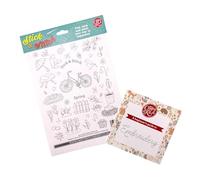 The Crafty Kit Company Stick and Stitch Embroidery Patterns - A4 Water-Soluble Embroidery Transfers | Spring Weather Fabric Stickers - Easy Dissolvable Embroidery Stabiliser for Hand Sewing & Crafts