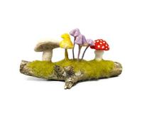 The Crafty Kit Company Woodland Toadstools Needle Felting Craft Kit for Beginners Including Wool, Needles and Instructions