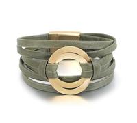 The Crafty Owl Bohemian Leather Multilayer Bracelets, Standard, Leather, no gemstone