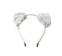 The Crafty Owl Cat Ears Headband, Furry Costume Accessories for Festivals, Grey, Standard