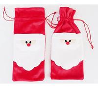 The Crafty Owl Plush Santa Claus Wine Bottle Bag Cover for Christmas (3)