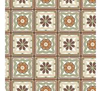 The Crafty Pie Crochet Square 50% Cotton/ 50% Viscose 152cm Wide Granny Square Fabric for Crafting, Sewing, Dressmaking, Home Décor; Cream