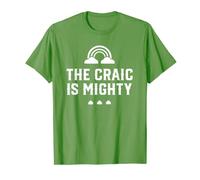THE CRAIC IS MIGHTY Cute Irish St. Patrick Day T-Shirt