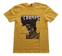 The Cramps Bad Music Official Tee T-Shirt Mens Unisex (Large) Yellow