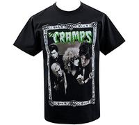The Cramps Mens T-Shirt Stay Sick De Lux Interi Garage Psychobilly Skull Black XL