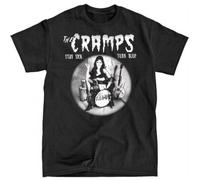 The Cramps Rock Band Stay Sick Turn Blue - Black t-Shirt