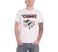 The Cramps T Shirt Do The Dog Band Logo Official Mens L White