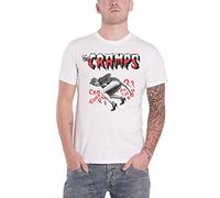 The Cramps T Shirt Do The Dog Band Logo Official Mens M White