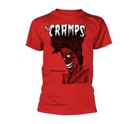 The Cramps Unisex Adult Bad Music For Bad People T-Shirt (M) (Red)