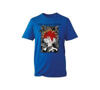 The Crane Wives Surreal Red Flame Woman Art T-Shirt - Indie Psychedelic Graphic Dark Fantasy Illustration Style Tee Top for Unisex (Royal, XL)