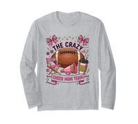The Crazy Cheer Mom Team Funny Football Design Long Sleeve T-Shirt