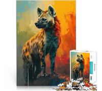 The crazy HyenaJigsaw Puzzles 1000 Piece for teenagers Challenging Game and Family Play Wishlist with Santa Claus 38x26cm