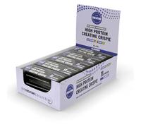 The Creatine Collective vegan creatine energy bar, pack of 10, gluten free chocolate vegan bar 5g creatine 10g protein, Handmade in the UK (10, Blueberry)