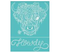 The Creative Bull's Head Pumpkins Reusable Silk Screen Stencils Printing Stencil Self Adhesive Silk Screen Mesh Transfers Stencils for Chalk Paste Wood,Fabric,Home Decor,Art Crafts T-Shirt