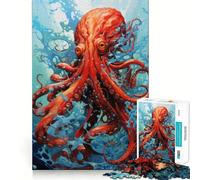 The Creepy Squid 1000 Piece Jigsaws for Teenagers Puzzle Strong Logic Toy Relaxed Mind Clear Edge Bday Surprise (38x26cm)