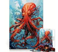 The Creepy Squid Teenagers 1000 Piece Jigsaw Puzzle Mind Exercise Toy Group Play Precision Cut Festival Gift (50x75cm)