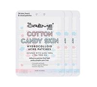 The Crème Shop Cotton Candy Skin Hydrocolloid Acne Patches, Acne Healing Dots/Stickers, Acne Treatment Patches with Salicylic Acid and Witch Hazel - 3 Sizes, 72 Patches